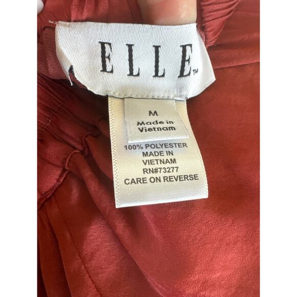 Elle Asymmetrical wrap effect ruffled midi skirt size medium - Picture 12 of 13